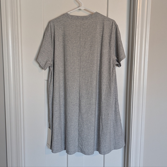 Lululemon All Yours Tee Dress - Heathered Silver Drop Grey sz 8 - Picture 5 of 6